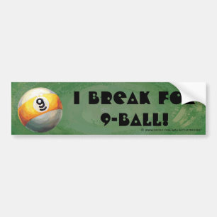 9 kogel bumpersticker