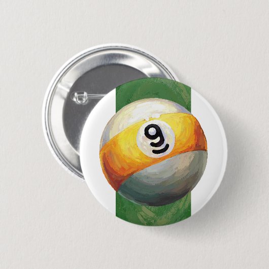 9 kogel ronde button 5,7 cm (Voorkant /achterkant)