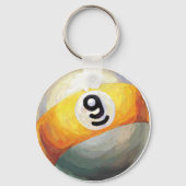 9 kogel sleutelhanger (Voorkant)