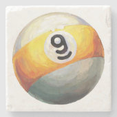 9 kogel stenen onderzetter (Voorkant)