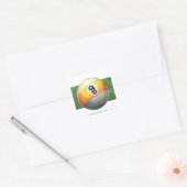 9 kogel vierkante sticker (Envelop)