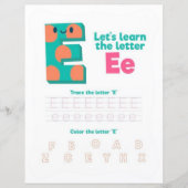 9 Learn To Spell Letter E Teacher Home Schooling (Voorkant)