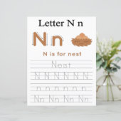 9 Learn To Spell Letter N Teacher Home Schooling (Staand voorkant)