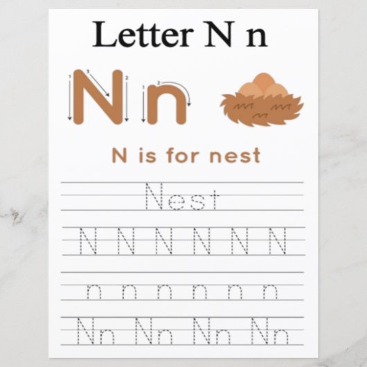 9 Learn To Spell Letter N Teacher Home Schooling (Voorkant)