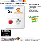 9 Learn To Spell Letter S Teacher Home Schooling