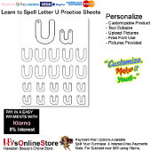 9 Learn To Spell Letter U Teacher Home Schooling