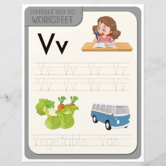 9 Learn To Spell Letter V Teacher Home Schooling (Voorkant)