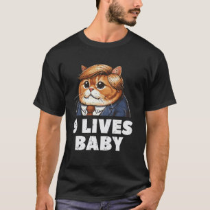 9 Levens Baby Kat Grappige Grag Humor Meme Mannen T-shirt