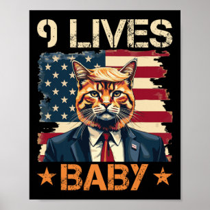 9 Levens Baby Trump 2024 Win Overwinningswinnaar T Poster