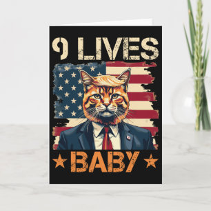 9 Levens Door Trump 2024 Win Overwinning Winnaar T Kaart