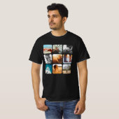 9 Lijst T-Shirt Rond raster Rond fotosjabloon (Voorkant volledig)