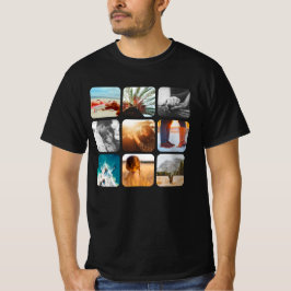 9 Lijst T-Shirt Rond raster Rond fotosjabloon