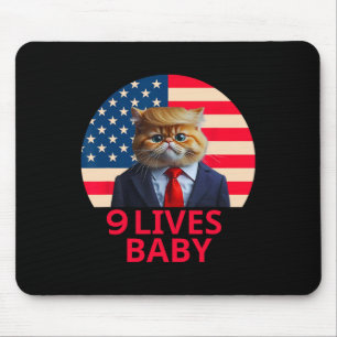 9 Lives Baby Cat Trump 2024 Winnaar Overwinningswi Muismat