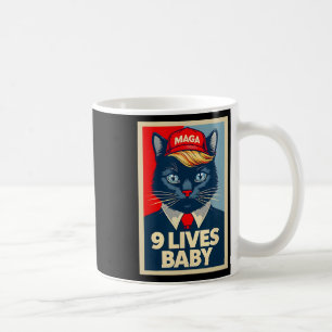 9 Lives Byby Schattigee Trump Cat Funny Trump 2024 Koffiemok
