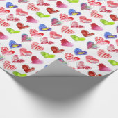 9 Love Hearts Design Cadeaupapier (Hoek)