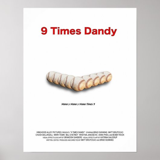 9 maal Dandy Poster (Voorkant)