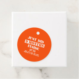 9 Maanden Binnen Bedankjes Labels