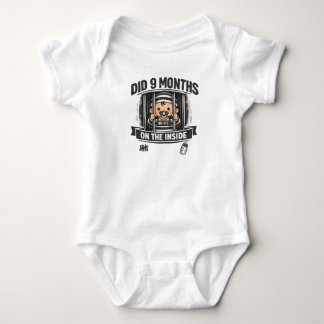 '9 Maanden Binnen Geweest' Grappig Baby Body Romper