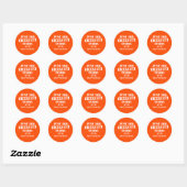 9 Maanden Binnen Ronde Sticker (Vel)