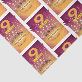 9 maanden herstel Jubileum vetgetal Tissuepapier (Detail)