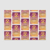 9 maanden herstel Jubileum vetgetal Tissuepapier (Voorkant)