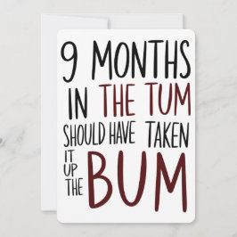9 maanden in de tumor had het achterwerk grappig m kaart