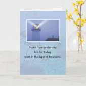 9 maanden Jubileum voor 12 stapsgewijze terugwinni Kaart (Gele Bloem)