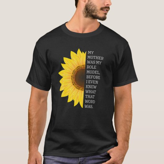 9 mei mijn moeder was mijn rolmodel Moederdag T-shirt (Voorkant)