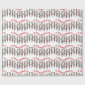 9-Milkers kerstcadeaupapier voor dansgeit Cadeaupapier (Vlak)