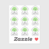 9 mini Sweet-Pea Baby Boy Stickers (Vel)