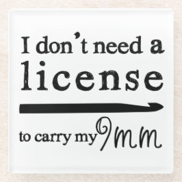 9 mm Crochet Hook-licentie ・ Crafts Glazen Onderzetter