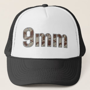 9 mm munitiewoestijncamo trucker pet