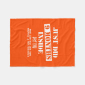 9 Months Inside Fleece Deken (Voorkant (Horizontaal))