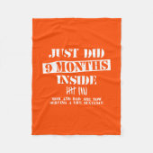 9 Months Inside Fleece Deken (Voorkant)