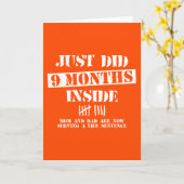 9 Months Inside Kaart (Gele Bloem)