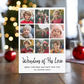 9 Multi Photo Kerstmis - Wonders of Zijne Liefde Feestdagenkaart