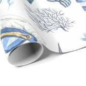 #9 Nautische Haven inpakpapier "Grote Maat" (Rol Hoek)