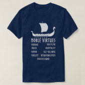 9 Noble Virtues Norse Mythology Nine Viking Virtue T-shirt (Design voorkant)