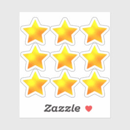 +9 Onderwijzers en Kinderen | Glanzende Gouden Ste Sticker