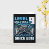 9 Ontgrendeld Geweldige 2013 Videospel 9e Verjaard Kaart (Gele Bloem)