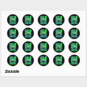 9 Ontgrendeld Geweldige 2013 Videospel 9e Verjaard Ronde Sticker (Vel)