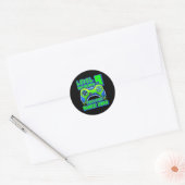 9 Ontgrendeld Geweldige 2013 Videospel 9e Verjaard Ronde Sticker (Envelop)