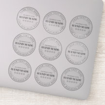 9 op maat gemaakte transparante stickers voor klei