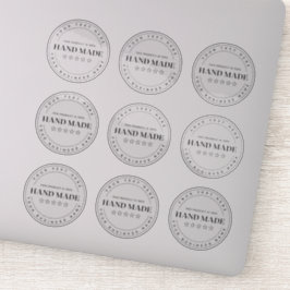 9 op maat gemaakte transparante stickers voor klei