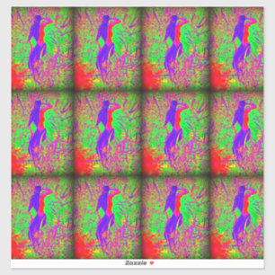 9 paarse bruine hippie mermaid sticker