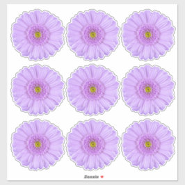 9 Paarse Gerber Madeliefjes Flower Kiss-Cut Sticke Sticker