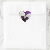 9 Paarse witte geschilderde panty Hart Sticker (Tas)