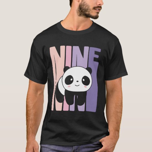 9 Panda 9e B-dag T-shirt (Voorkant)