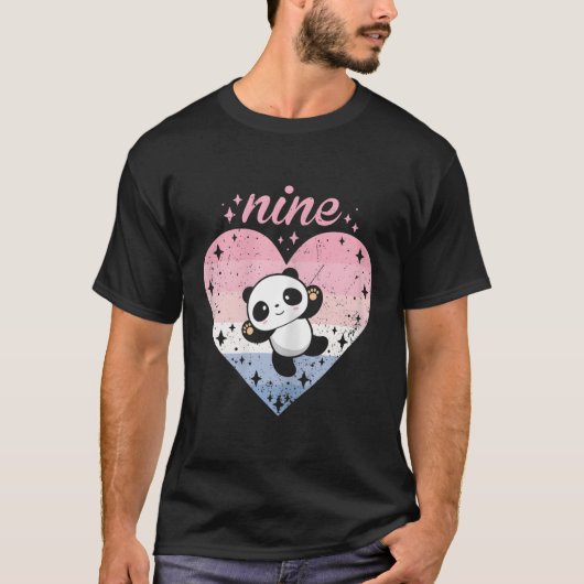 9 Panda 9e B-dag T-shirt (Voorkant)