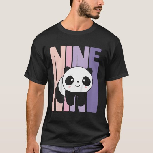 9 Panda 9e B-dag T-shirt (Voorkant)